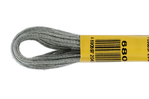 Мулине ПНК им.Кирова цв.6804 серый, Россия, 24 мотка по 8 метров