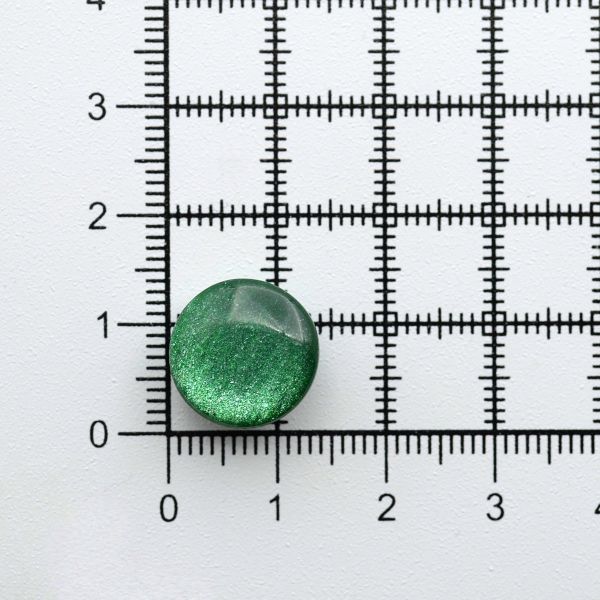 Пуговицы на ножке 22L (14мм), пластик (col.15 т.зеленый), 72 шт, CR P-45