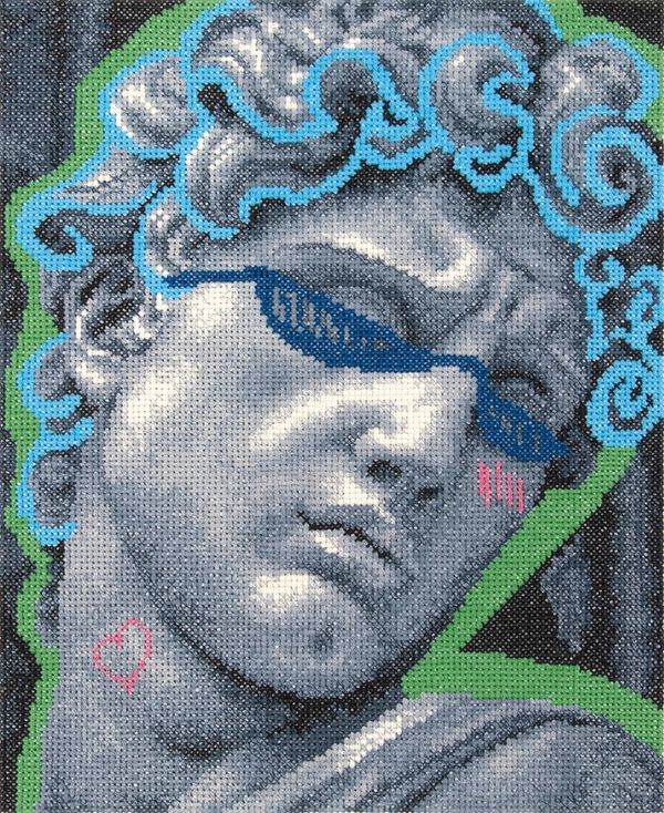 Набор для вышивания нитками Panna NK-7549, Давид, 21х26 см