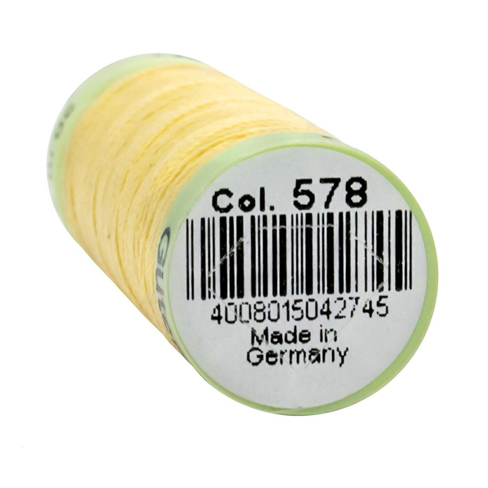 Нитки отделочные Gutermann Top Stitch, 30м, 578 бледно-желтый, 5 катушек