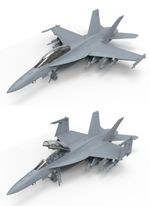 Модель сборная: самолет пластик LS-013, 1/48, Boeing F/A-18F Super Hornet, Meng LS-013