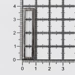 Шлевка металл 35х5х4 мм, цв. чер.никель, 10 шт