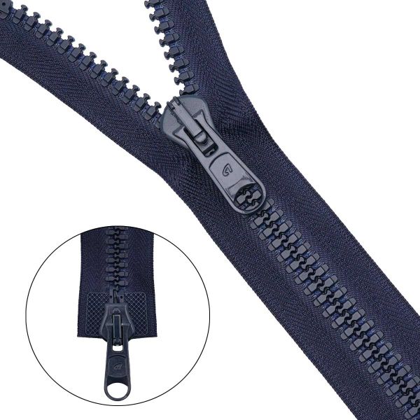 Молния трактор Arta Т8 (8 мм) 2 зам., разъем., 65 см, цв. 044 т.синий, уп.5 шт