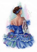 Набор для вышивания нитками МП Студия, Прима балета, 26х18 см