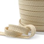 Шнур плоский плетеный х/б ⌀18.0 мм / 75 метров, (ГР) экрю, 07-4300/18