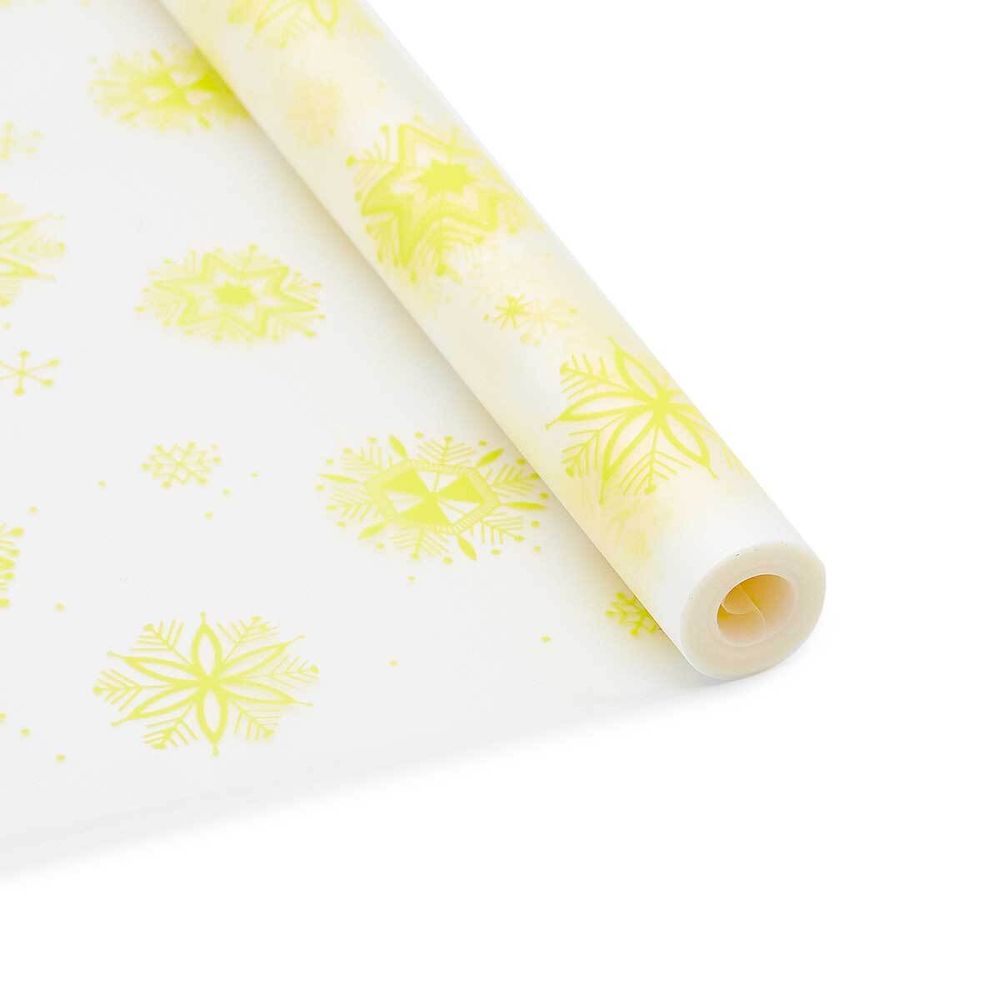 Пленка матовая Салютики 70см*10 м (желтый) 4972