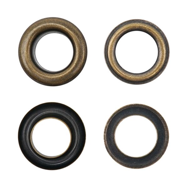 Люверсы металл ⌀8 мм, цв. латунь BIG, 08-1936/37, 100 шт, BIG