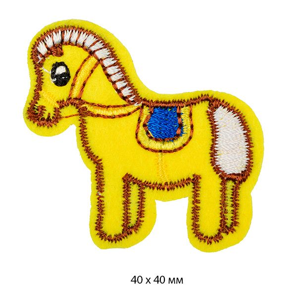 Термоаппликация MG-R1710.1 цв.1 4х4 см Пони 50 шт