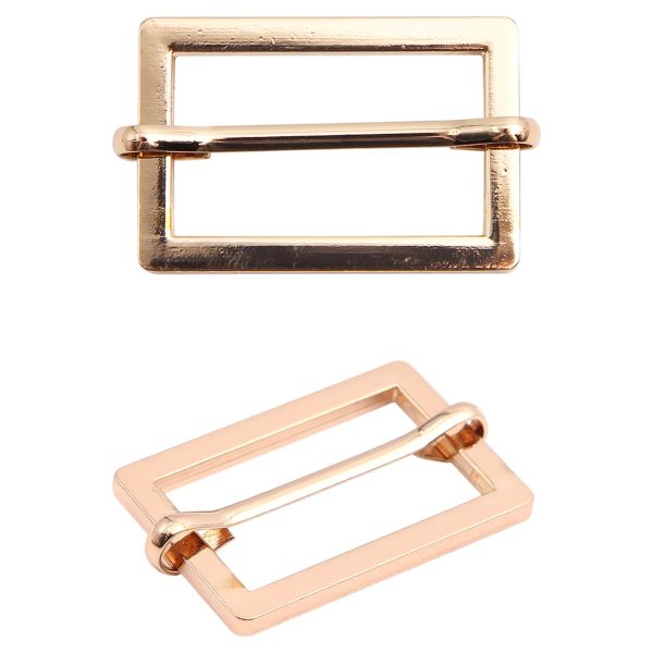 Рамка регулировочная металл литая с подвижной планкой 30 мм /37х25 мм, ⌀3.5 мм/, золото цв.02, 4 шт