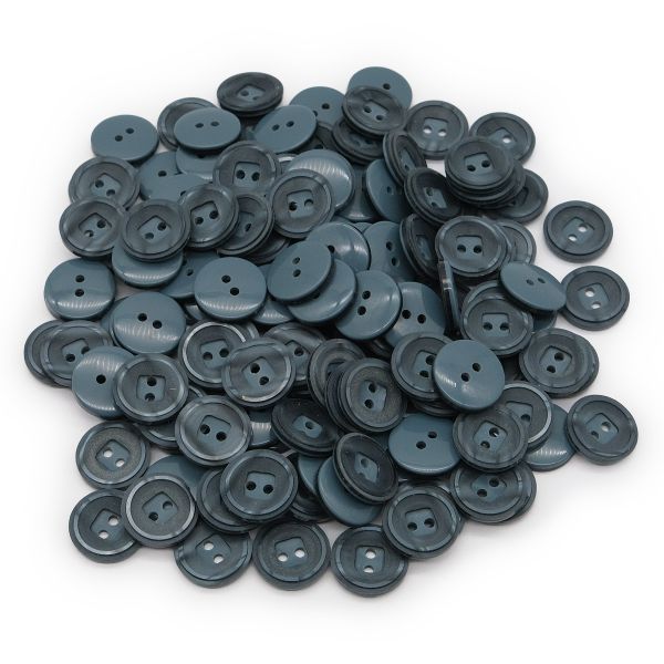 Пуговицы 2 прокола 24L (C013 серый), 0311-1186A, 144 шт