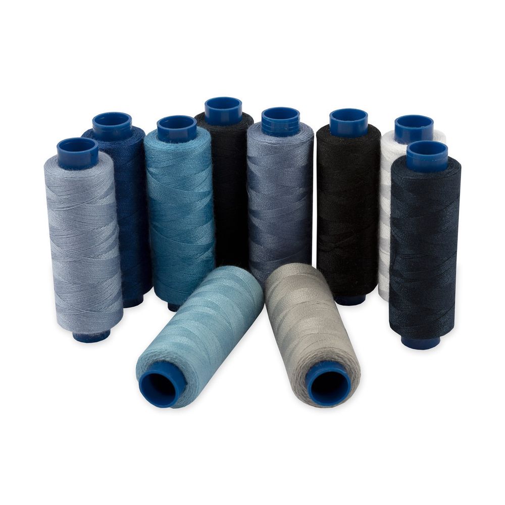 Нитки швейные бытовые Gamma 40/2, 183 м / 10 кат, ассорти 09