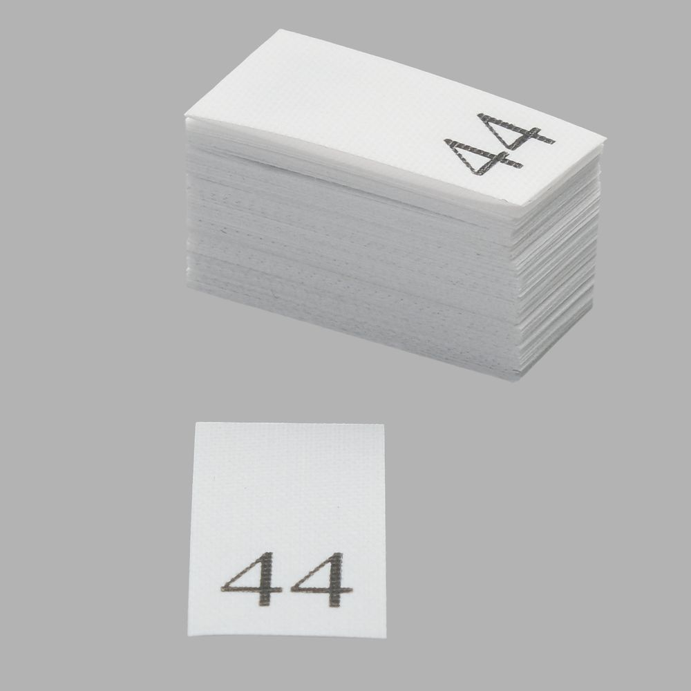 Этикетка-размерник, белый, 10х20 мм, 100 шт, 44