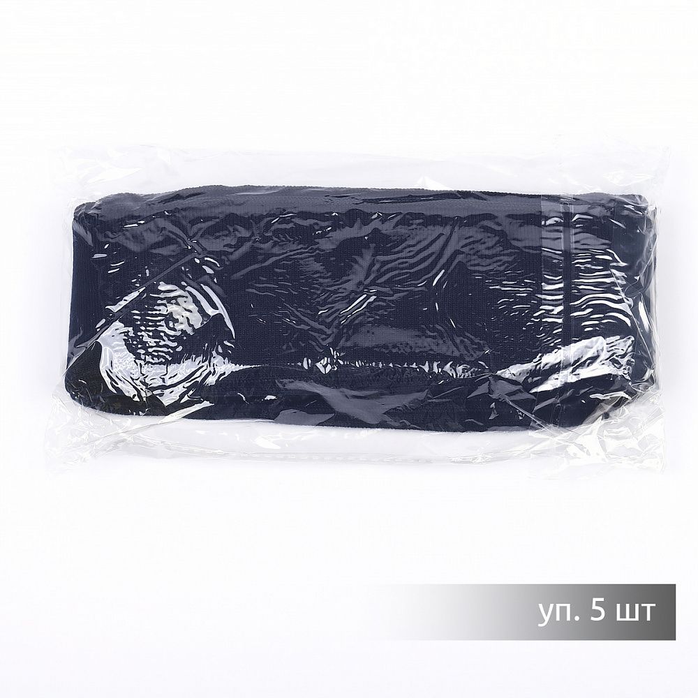 Подвяз (довяз) трикотажный 6.0х80 см, синий, 73096, 520 г/м², 100% п/э, 5 штук