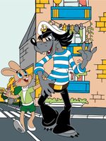 Картина по номерам Фрея, Союзмультфильм. Ну, погоди! На прогулке, на картоне, 40х30 см