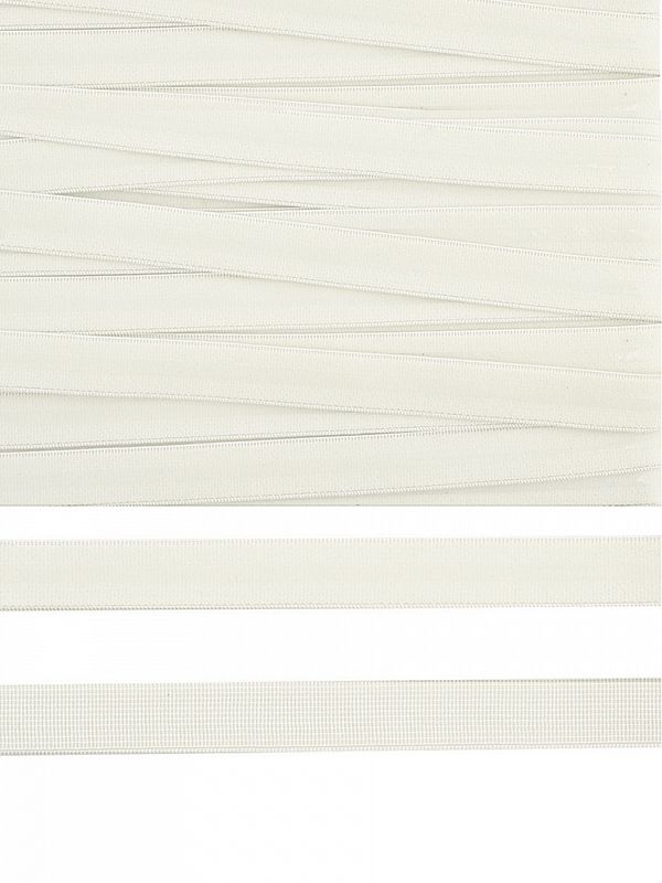 Резинка бельевая (с силиконом) 10.0 мм / 50 метров, F102 сумрачно-белый