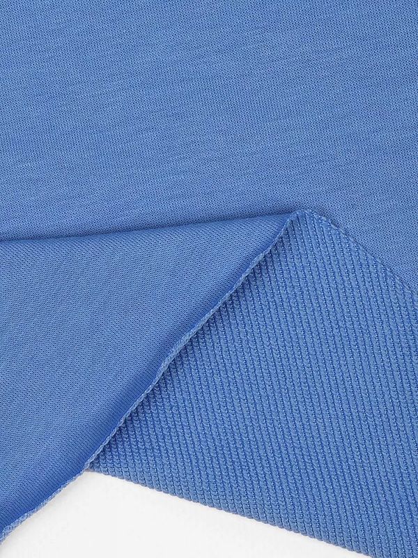 Футер 2-нитка петля поликоттон стрейч 220 г/м², 160 см / 3 метра, ФУТ2Х.TBY.ХЛ-ПЭ.S144.3, цв.S144 голубой