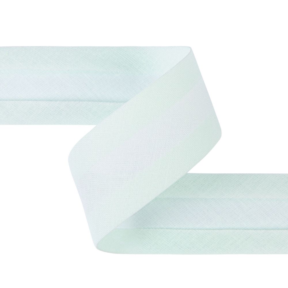 Косая бейка хлопковая 40 мм / 5 шт по 5.4 метра, №182 св.св.голубой, Gamma GK-40C