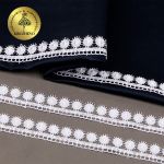 Кружево гипюр (плетёное) 20 мм / 13.71 метров, TBY.8GB0730, цв.01 белый