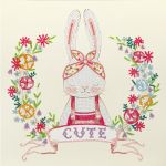 Алмазная (кристальная) мозаика Фрея, постер Милая зайка, 30х30 см