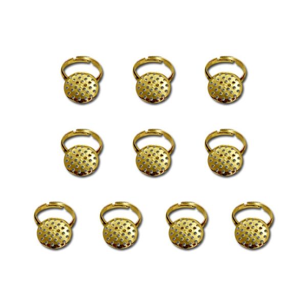 Заготовки для кольца 16 мм, 10 шт, /РП/, №01 золото, Zlatka DC-110