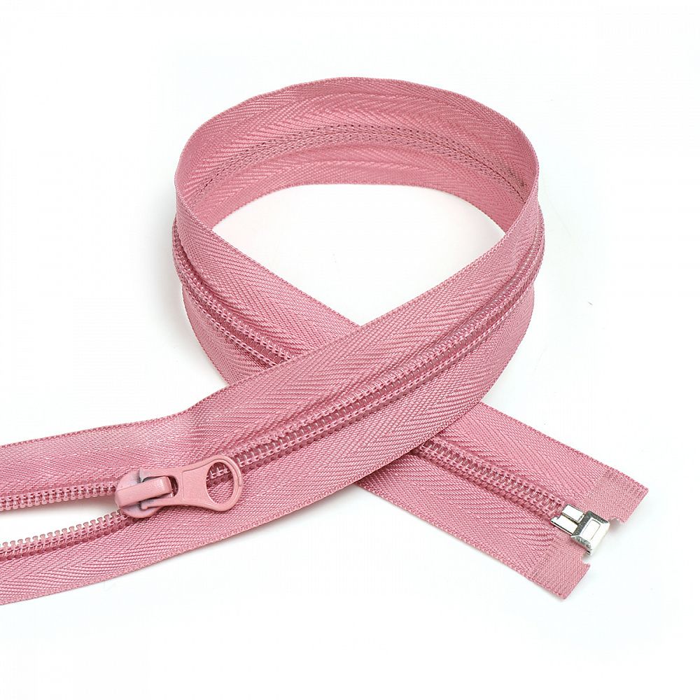 Молния спираль (витая) Т5 (5 мм) 1 зам., разъем., 80 см, цв.S070 пудро-розовый уп.10 шт Молния спираль (витая) Т5 (5 мм) 1 зам., разъем., 80 см, цв.S070 пудро-розовый уп.10 шт