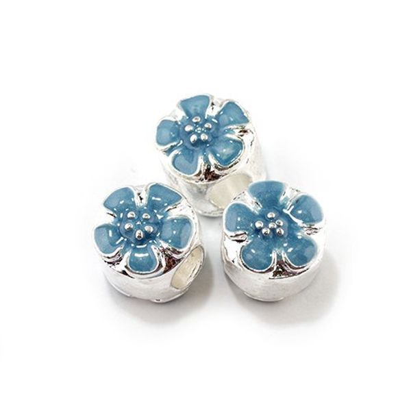 Бусины металл с эмалью 10х12 мм, №2 in ⌀5 мм, 10 шт, Tesoro