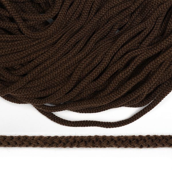 Шнур круглый полиэфир ⌀7.0 мм / 100 метров, 1с-70 коричневый