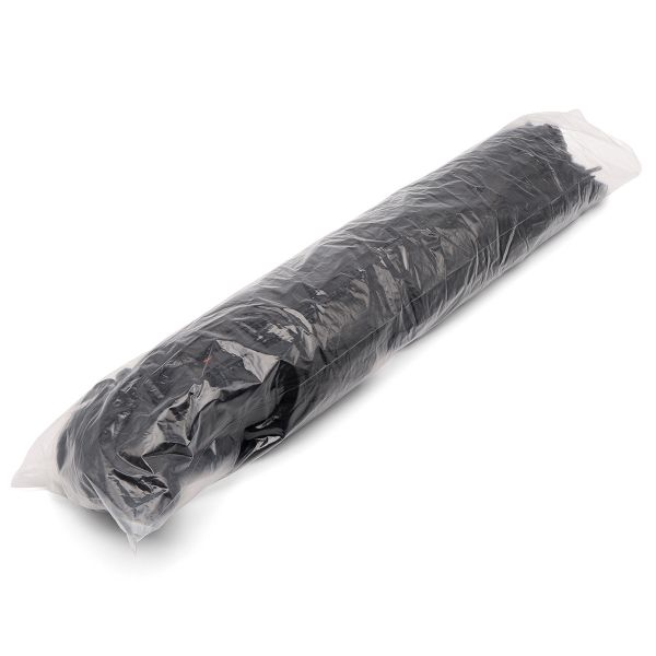 Шнурки плоские с металлическим наконечником 10.0 мм / 130 см, 50 пар (100 шт), черный, 6220-0134