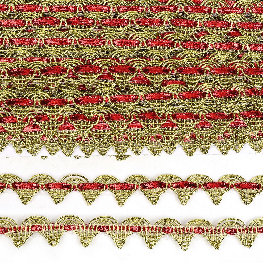 Тесьма отделочная 20 мм, 9295 цв.золото уп.13.71м