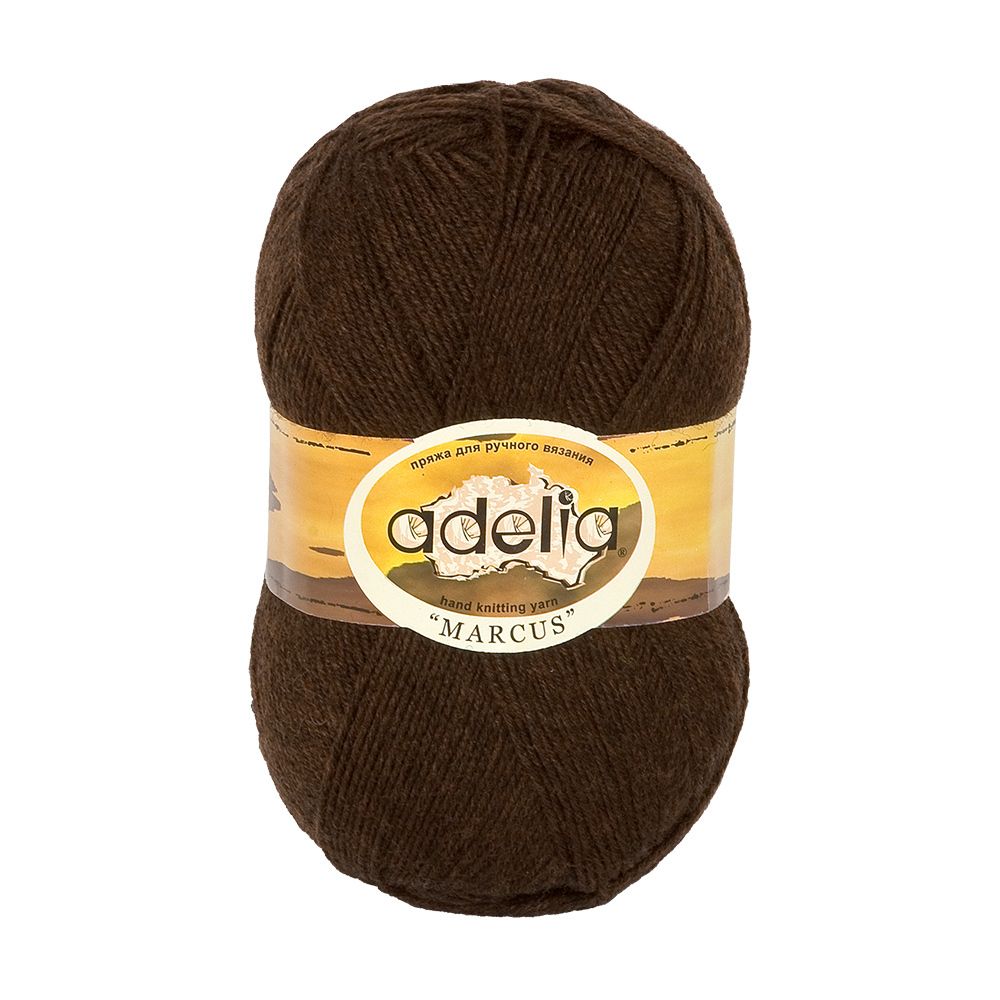 Пряжа Adelia Marcus / уп.5 мот. по 100г, 375м, 21 коричневый