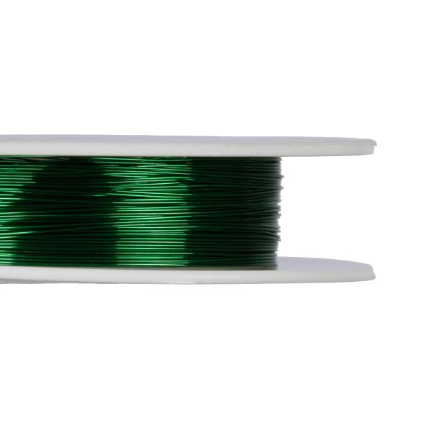 Проволока для бисера ⌀0.25 мм, 120 метров (12х10 метров), 05 зеленый, Zlatka DG-025