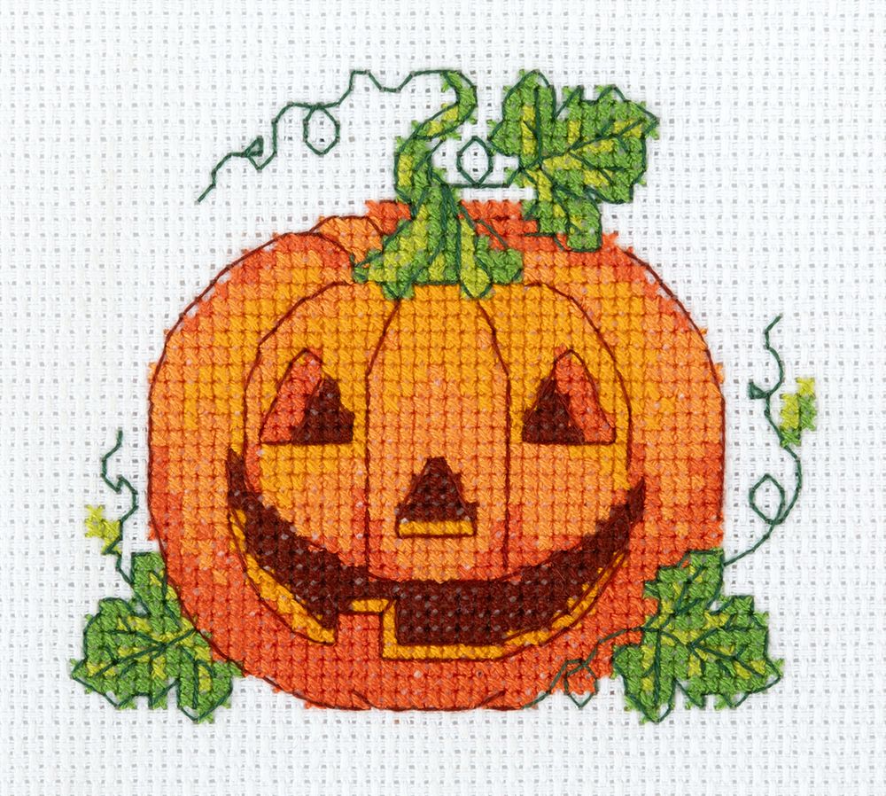 Набор для вышивания нитками Klart 12-063, Тыква, 12х10.5 см