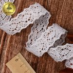 Кружево вязаное (тесьма) 20 мм / 182.8м, 6375 цв.02 белый, Kruzhevo