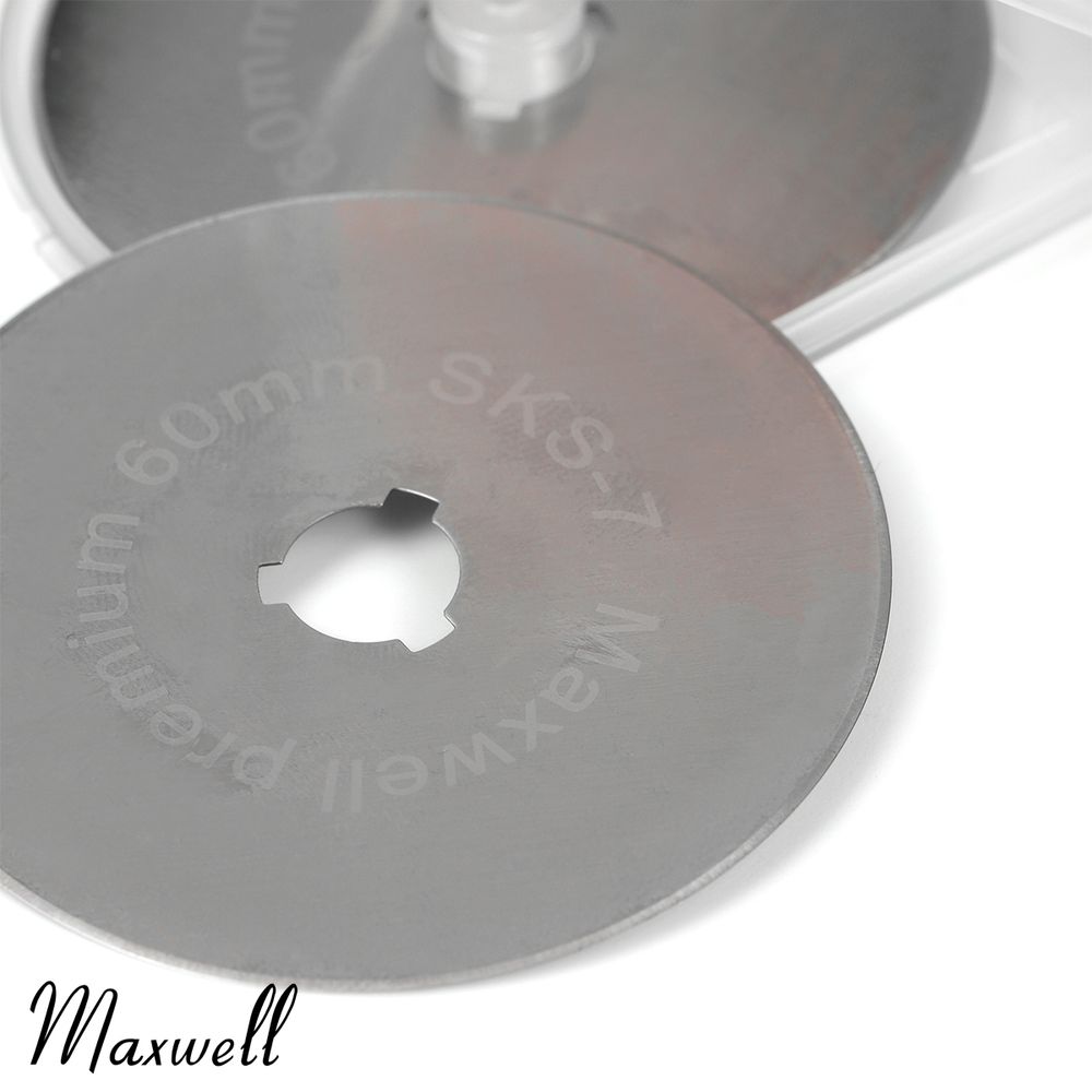Лезвие для роликового раскройного ножа d60мм Maxwell premium RB-60, 2 шт