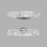 Кнопка пришивная ⌀25 мм, пластик, clear, 10 шт