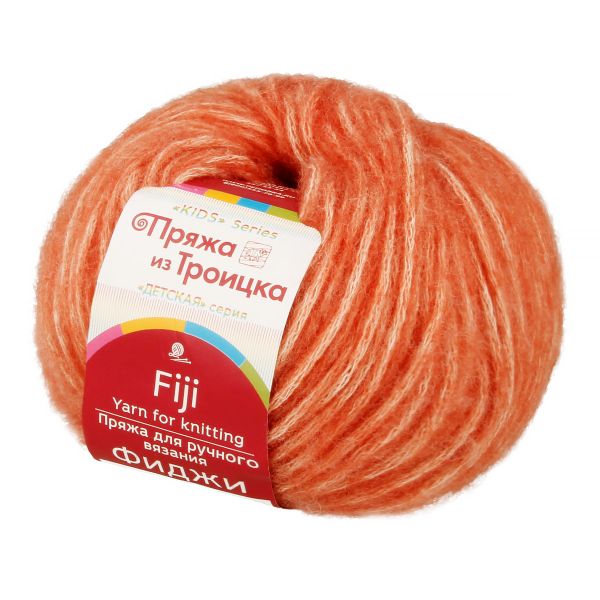 Пряжа Троицкая Фиджи / уп.5 мот. по 50 г, 95 м, 030 св.теракот