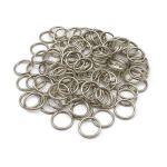 Кольцо для ключей и брелоков ⌀25 мм (32х32 мм, ⌀3,5 мм), никель, 100 шт