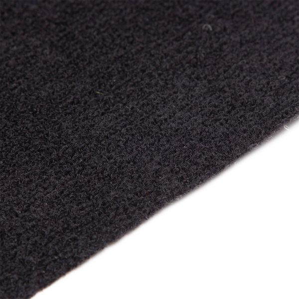 Петельное полотно велкроткань мягкая 250 г/м², шир.150 см / 1 метр, 100% нейлон, черный, 8203-0021