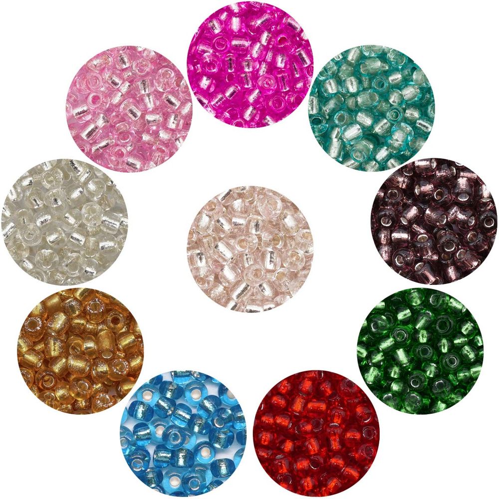 Набор бисера 11/0 ассорти №12 в тубе, 10 цветов, Astra&Craft