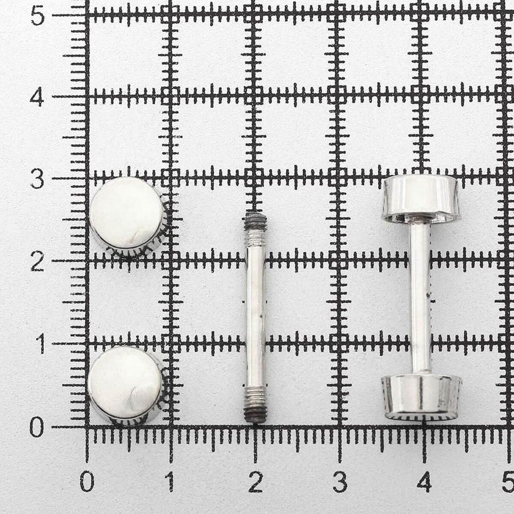 Шпилька для сумки металл L-20мм/10мм с таблеткой ⌀10мм, никель ГР, 66779, 10 шт