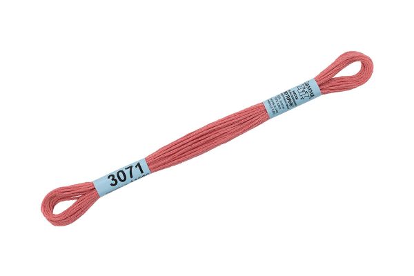 Мулине Gamma 100% хлопок, цв.3071 гр.розовый, 24 мотка по 8 метров