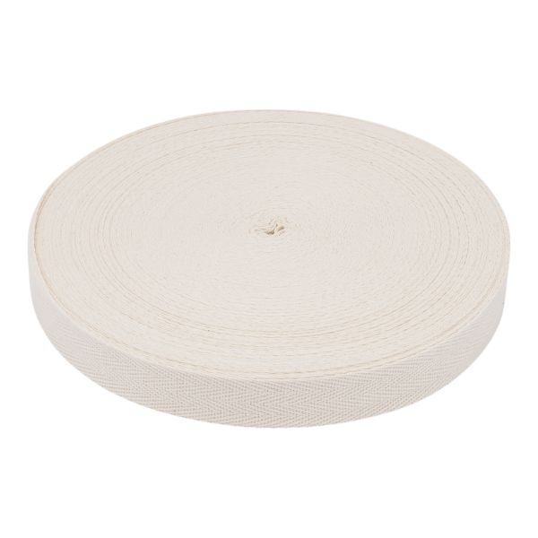 Тесьма (лента) киперная (100 х/б) 20 мм / 45.72 метра, 68 натуральный, 6190-2026