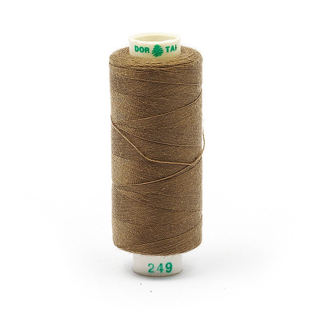 Нитки швейные бытовые Dor Tak 40/2, 366 м / 10 кат., 249 т.бежевый
