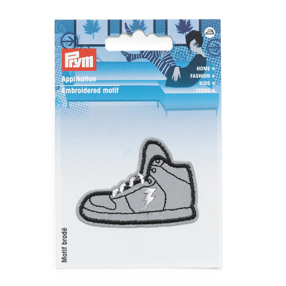 Термоаппликация свет.кл, пр. Кроссовок сер. 1шт, Prym