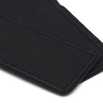 Термоаппликация прямоугольная, джинс, 145х45 мм (черный (black)), LA497, 2 шт