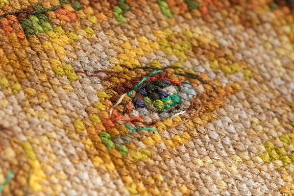 Набор для вышивания нитками Panna, Золотая серия, Автопортрет в соломенной шляпе, 21.5х27 см