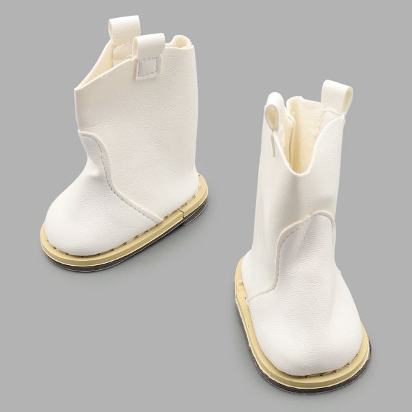 Сапожки для кукол 7.5х8 см, цв.белый, 1 пара, Astra&Craft, SH-0013