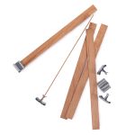 Фитили деревянные с держателями 14 см, 5 шт, Love2art WICKS-01