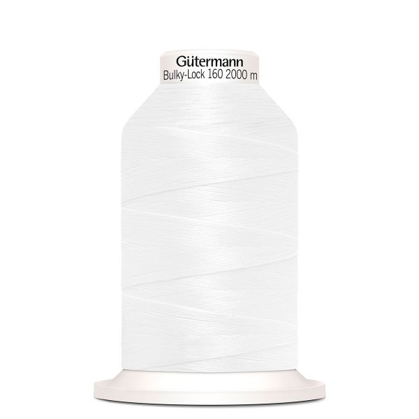 Нитка текстурированная Gutermann Bulky-Lock 160, 2000 м, _800 белый, 5 катушек, SHV