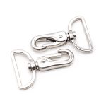 Карабин металл 38.0 мм (62х45 мм), никель, 4 шт